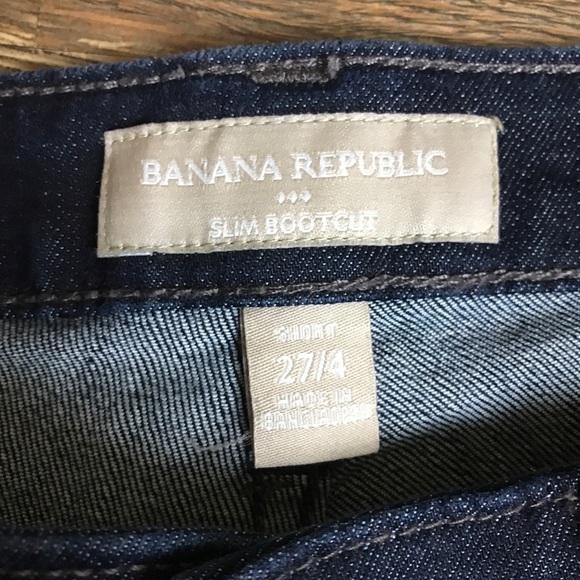 Banana Republic slim bootcut dark wash jeans 27S - Picture 5 of 7